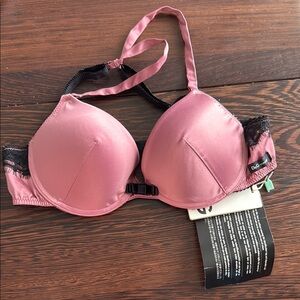 Dolce & Gabbana Pink and Black Bra Molded Cup Style